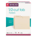 Smead® wholesale. Manila File Folders, 1-2-cut Tabs, Letter Size, 100-box. HSD Wholesale: Janitorial Supplies, Breakroom Supplies, Office Supplies.
