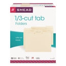 Smead® wholesale. Manila File Folders, 1-3-cut Tabs, Letter Size, 100-box. HSD Wholesale: Janitorial Supplies, Breakroom Supplies, Office Supplies.