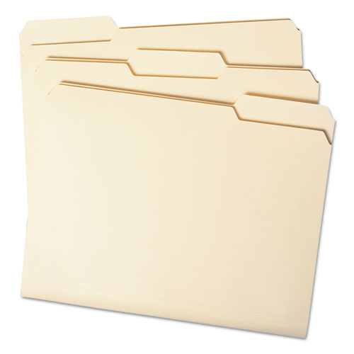 Smead® wholesale. Manila File Folders, 1-3-cut Tabs, Letter Size, 100-box. HSD Wholesale: Janitorial Supplies, Breakroom Supplies, Office Supplies.