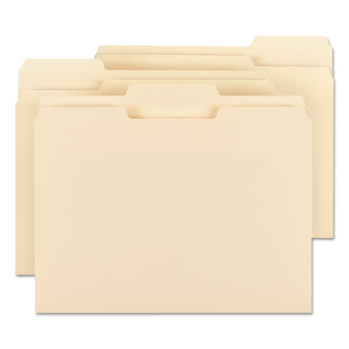 Smead® wholesale. Manila File Folders, 1-3-cut Tabs, Letter Size, 100-box. HSD Wholesale: Janitorial Supplies, Breakroom Supplies, Office Supplies.
