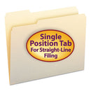 Smead® wholesale. Manila File Folders, 1-3-cut Tabs, Left Position, Letter Size, 100-box. HSD Wholesale: Janitorial Supplies, Breakroom Supplies, Office Supplies.