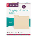 Smead® wholesale. Manila File Folders, 1-3-cut Tabs, Left Position, Letter Size, 100-box. HSD Wholesale: Janitorial Supplies, Breakroom Supplies, Office Supplies.