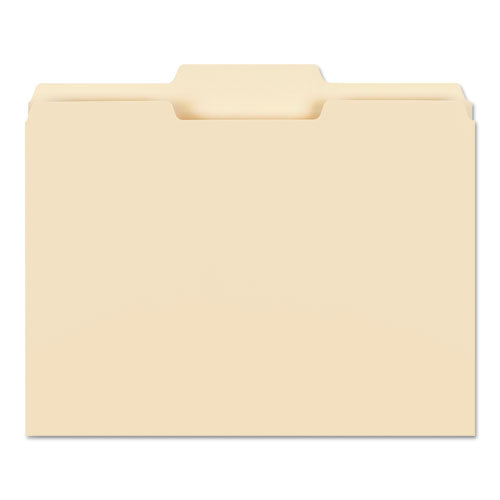 Smead® wholesale. Manila File Folders, 1-3-cut Tabs, Center Position, Letter Size, 100-box. HSD Wholesale: Janitorial Supplies, Breakroom Supplies, Office Supplies.