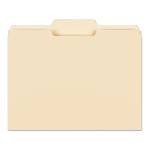 Smead® wholesale. Manila File Folders, 1-3-cut Tabs, Center Position, Letter Size, 100-box. HSD Wholesale: Janitorial Supplies, Breakroom Supplies, Office Supplies.