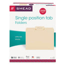 Smead® wholesale. Manila File Folders, 1-3-cut Tabs, Center Position, Letter Size, 100-box. HSD Wholesale: Janitorial Supplies, Breakroom Supplies, Office Supplies.