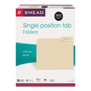 Smead® wholesale. Manila File Folders, 1-3-cut Tabs, Right Position, Letter Size, 100-box. HSD Wholesale: Janitorial Supplies, Breakroom Supplies, Office Supplies.