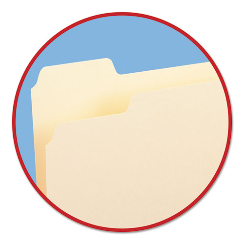Smead® wholesale. Manila File Folders, 1-5-cut Tabs, Letter Size, 100-box. HSD Wholesale: Janitorial Supplies, Breakroom Supplies, Office Supplies.