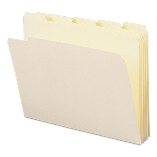 Smead® wholesale. Manila File Folders, 1-5-cut Tabs, Letter Size, 100-box. HSD Wholesale: Janitorial Supplies, Breakroom Supplies, Office Supplies.