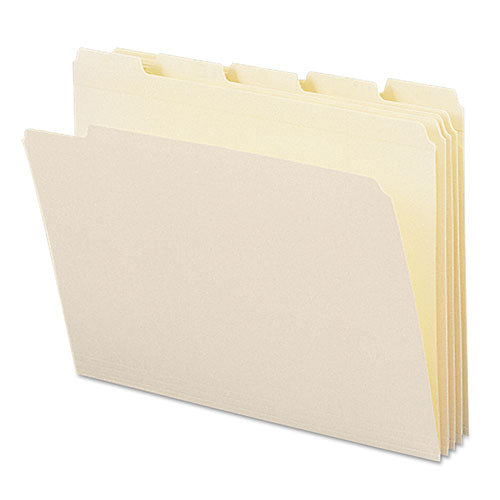 Smead® wholesale. Reinforced Tab Manila File Folders, 1-5-cut Tabs, Letter Size, 11 Pt. Manila, 100-box. HSD Wholesale: Janitorial Supplies, Breakroom Supplies, Office Supplies.