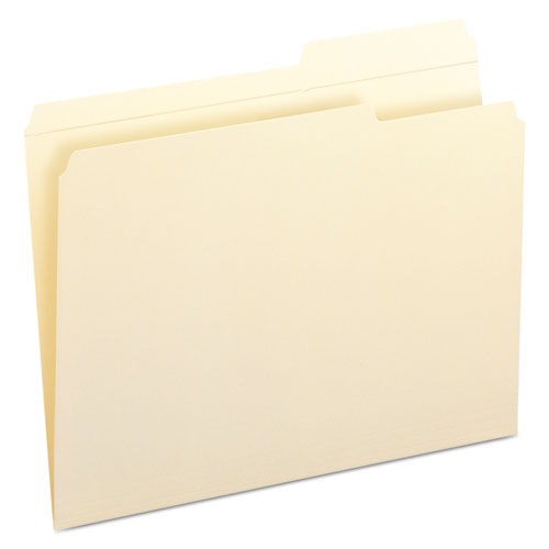 Smead® wholesale. Reinforced Guide Height File Folders, 2-5-cut Tabs, Right Of Center, Letter Size, Manila, 100-box. HSD Wholesale: Janitorial Supplies, Breakroom Supplies, Office Supplies.