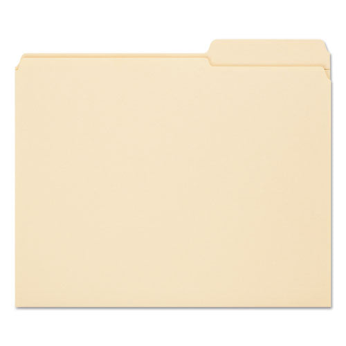 Smead® wholesale. Reinforced Guide Height File Folders, 2-5-cut Tabs, Right Of Center, Letter Size, Manila, 100-box. HSD Wholesale: Janitorial Supplies, Breakroom Supplies, Office Supplies.