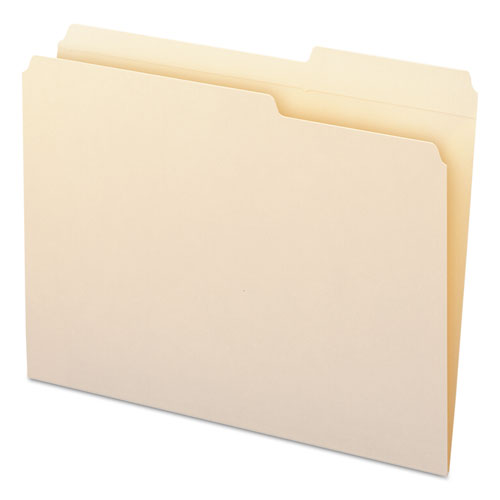 Smead® wholesale. Reinforced Guide Height File Folders, 2-5-cut Tabs, Right Of Center, Letter Size, Manila, 100-box. HSD Wholesale: Janitorial Supplies, Breakroom Supplies, Office Supplies.