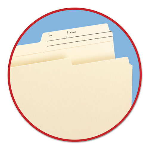 Smead® wholesale. Reinforced Guide Height File Folders, 2-5-cut Printed Tab, Right Of Center, Letter Size, Manila, 100-box. HSD Wholesale: Janitorial Supplies, Breakroom Supplies, Office Supplies.