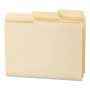Smead® wholesale. Supertab Reinforced Guide Height Top Tab Folders, 1-3-cut Tabs, Letter Size, 11 Pt. Manila, 100-box. HSD Wholesale: Janitorial Supplies, Breakroom Supplies, Office Supplies.