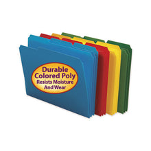Load image into Gallery viewer, Smead® wholesale. Top Tab Poly Colored File Folders, 1-3-cut Tabs, Letter Size, Assorted, 24-box. HSD Wholesale: Janitorial Supplies, Breakroom Supplies, Office Supplies.