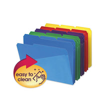 Load image into Gallery viewer, Smead® wholesale. Poly Colored File Folders With Slash Pocket, 1-3-cut Tabs, Letter Size, Assorted, 30-box. HSD Wholesale: Janitorial Supplies, Breakroom Supplies, Office Supplies.