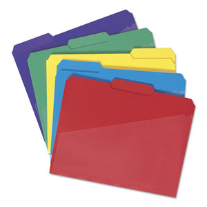 Smead® wholesale. Poly Colored File Folders With Slash Pocket, 1-3-cut Tabs, Letter Size, Assorted, 30-box. HSD Wholesale: Janitorial Supplies, Breakroom Supplies, Office Supplies.