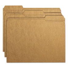 Load image into Gallery viewer, Smead® wholesale. Heavyweight Kraft File Folders, 1-3-cut Tabs, Letter Size, 11 Pt. Kraft, 100-box. HSD Wholesale: Janitorial Supplies, Breakroom Supplies, Office Supplies.