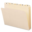 Smead® wholesale. Indexed File Folder Sets, 1-5-cut Tabs, A-z, Letter Size, Manila, 25-set. HSD Wholesale: Janitorial Supplies, Breakroom Supplies, Office Supplies.