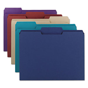 Smead® wholesale. Colored File Folders, 1-3-cut Tabs, Letter Size, Assorted, 100-box. HSD Wholesale: Janitorial Supplies, Breakroom Supplies, Office Supplies.