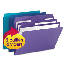Load image into Gallery viewer, Smead® wholesale. Supertab Organizer Folder, 1-3-cut Tabs, Letter Size, Assorted, 3-pack. HSD Wholesale: Janitorial Supplies, Breakroom Supplies, Office Supplies.