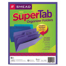 Smead® wholesale. Supertab Organizer Folder, 1-3-cut Tabs, Letter Size, Assorted, 3-pack. HSD Wholesale: Janitorial Supplies, Breakroom Supplies, Office Supplies.