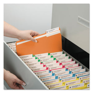 Smead® wholesale. Reinforced Top Tab Colored File Folders, 1-3-cut Tabs, Letter Size, Assorted, 100-box. HSD Wholesale: Janitorial Supplies, Breakroom Supplies, Office Supplies.