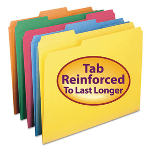 Smead® wholesale. Reinforced Top Tab Colored File Folders, 1-3-cut Tabs, Letter Size, Assorted, 100-box. HSD Wholesale: Janitorial Supplies, Breakroom Supplies, Office Supplies.