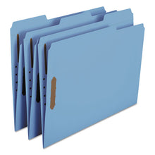 Load image into Gallery viewer, Smead® wholesale. Top Tab Colored 2-fastener Folders, 1-3-cut Tabs, Letter Size, Blue, 50-box. HSD Wholesale: Janitorial Supplies, Breakroom Supplies, Office Supplies.
