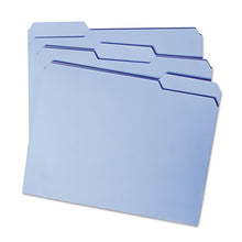Load image into Gallery viewer, Smead® wholesale. Colored File Folders, 1-3-cut Tabs, Letter Size, Blue, 100-box. HSD Wholesale: Janitorial Supplies, Breakroom Supplies, Office Supplies.
