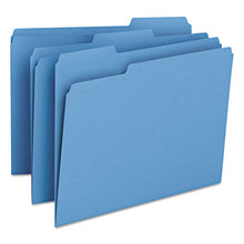 Load image into Gallery viewer, Smead® wholesale. Colored File Folders, 1-3-cut Tabs, Letter Size, Blue, 100-box. HSD Wholesale: Janitorial Supplies, Breakroom Supplies, Office Supplies.