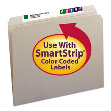 Load image into Gallery viewer, Smead® wholesale. Reinforced Top Tab Colored File Folders, Straight Tab, Letter Size, Gray, 100-box. HSD Wholesale: Janitorial Supplies, Breakroom Supplies, Office Supplies.