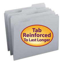 Load image into Gallery viewer, Smead® wholesale. Reinforced Top Tab Colored File Folders, 1-3-cut Tabs, Letter Size, Gray, 100-box. HSD Wholesale: Janitorial Supplies, Breakroom Supplies, Office Supplies.
