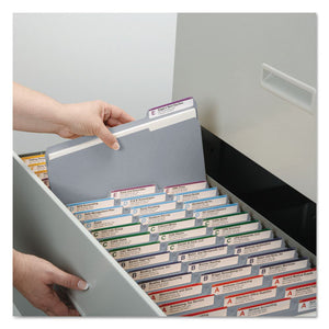 Smead® wholesale. Reinforced Top Tab Colored File Folders, 1-3-cut Tabs, Letter Size, Gray, 100-box. HSD Wholesale: Janitorial Supplies, Breakroom Supplies, Office Supplies.