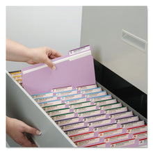 Load image into Gallery viewer, Smead® wholesale. Colored File Folders, 1-3-cut Tabs, Letter Size, Lavender, 100-box. HSD Wholesale: Janitorial Supplies, Breakroom Supplies, Office Supplies.