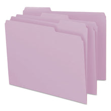 Load image into Gallery viewer, Smead® wholesale. Colored File Folders, 1-3-cut Tabs, Letter Size, Lavender, 100-box. HSD Wholesale: Janitorial Supplies, Breakroom Supplies, Office Supplies.