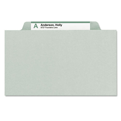 Smead® wholesale. Expanding Recycled Heavy Pressboard Folders, 1-3-cut Tabs, 2" Expansion, Letter Size, Gray-green, 25-box. HSD Wholesale: Janitorial Supplies, Breakroom Supplies, Office Supplies.