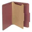 Smead® wholesale. 100% Recycled Pressboard Classification Folders, 1 Divider, Letter Size, Red, 10-box. HSD Wholesale: Janitorial Supplies, Breakroom Supplies, Office Supplies.