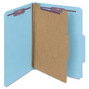 Smead® wholesale. Four-section Pressboard Top Tab Classification Folders With Safeshield Fasteners, 1 Divider, Letter Size, Blue, 10-box. HSD Wholesale: Janitorial Supplies, Breakroom Supplies, Office Supplies.