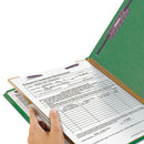 Smead® wholesale. Four-section Pressboard Top Tab Classification Folders With Safeshield Fasteners, 1 Divider, Letter Size, Green, 10-box. HSD Wholesale: Janitorial Supplies, Breakroom Supplies, Office Supplies.
