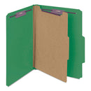Smead® wholesale. Four-section Pressboard Top Tab Classification Folders With Safeshield Fasteners, 1 Divider, Letter Size, Green, 10-box. HSD Wholesale: Janitorial Supplies, Breakroom Supplies, Office Supplies.