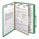 Smead® wholesale. Four-section Pressboard Top Tab Classification Folders With Safeshield Fasteners, 1 Divider, Letter Size, Green, 10-box. HSD Wholesale: Janitorial Supplies, Breakroom Supplies, Office Supplies.