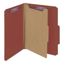 Smead® wholesale. Pressboard Classification Folders With Safeshield Coated Fasteners, 2-5 Cut, 1 Divider, Letter Size, Red, 10-box. HSD Wholesale: Janitorial Supplies, Breakroom Supplies, Office Supplies.
