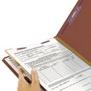 Smead® wholesale. Pressboard Classification Folders With Safeshield Coated Fasteners, 2-5 Cut, 1 Divider, Letter Size, Red, 10-box. HSD Wholesale: Janitorial Supplies, Breakroom Supplies, Office Supplies.