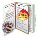 Smead® wholesale. Pressboard Classification Folders With Safeshield Coated Fasteners, 2-5 Cut, 1 Divider, Letter Size, Gray-green, 10-box. HSD Wholesale: Janitorial Supplies, Breakroom Supplies, Office Supplies.