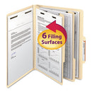 Smead® wholesale. Manila Four- And Six-section Top Tab Classification Folders, 2 Dividers, Letter Size, Manila, 10-box. HSD Wholesale: Janitorial Supplies, Breakroom Supplies, Office Supplies.