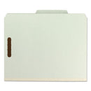 Smead® wholesale. 100% Recycled Pressboard Classification Folders, 2 Dividers, Letter Size, Gray-green, 10-box. HSD Wholesale: Janitorial Supplies, Breakroom Supplies, Office Supplies.