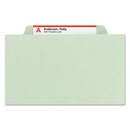 Smead® wholesale. 100% Recycled Pressboard Classification Folders, 2 Dividers, Letter Size, Gray-green, 10-box. HSD Wholesale: Janitorial Supplies, Breakroom Supplies, Office Supplies.
