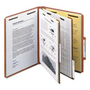 Smead® wholesale. 100% Recycled Pressboard Classification Folders, 2 Dividers, Letter Size, Red, 10-box. HSD Wholesale: Janitorial Supplies, Breakroom Supplies, Office Supplies.