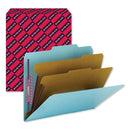 Smead® wholesale. Six-section Pressboard Top Tab Classification Folders With Safeshield Fasteners, 2 Dividers, Letter Size, Blue, 10-box. HSD Wholesale: Janitorial Supplies, Breakroom Supplies, Office Supplies.